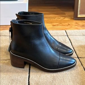 Cole Haan waterproof black leather boots, size 6